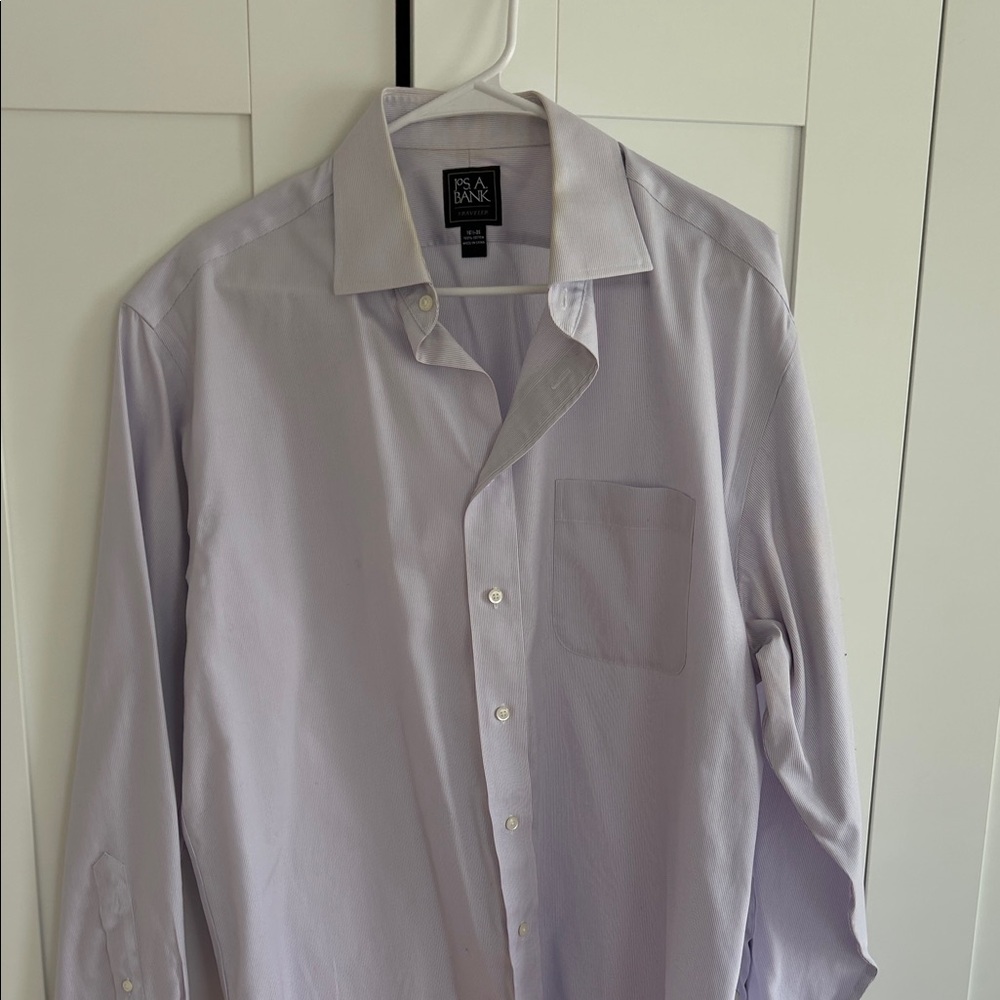 Jos. A. Bank Light Purple pinstripe Dress Shirt